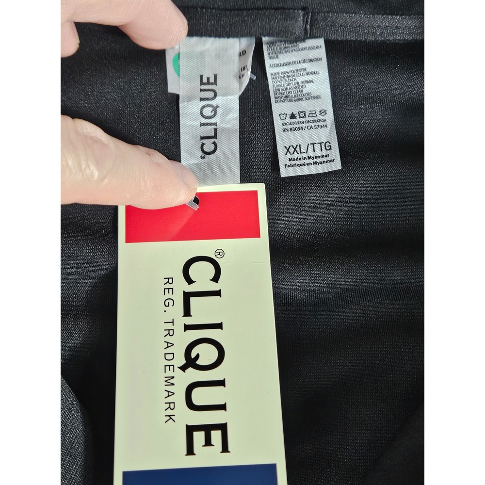 Clique Pepsi Mens Black Quarter Zip Pullover XXL MQK00110 NWT - Picture 7 of 11